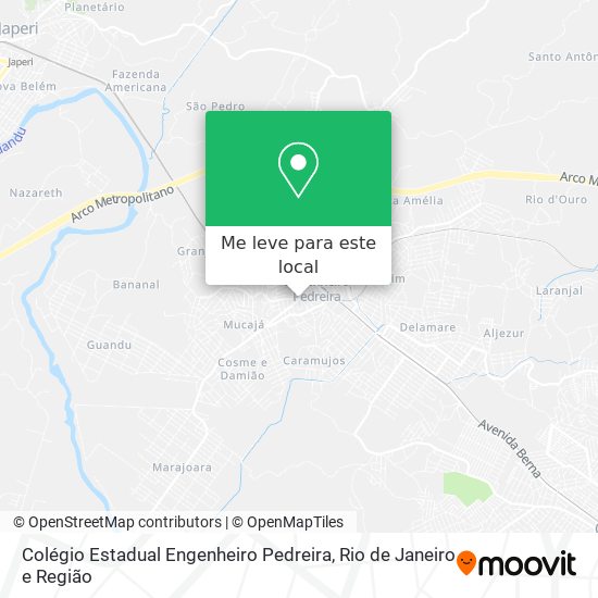 Colégio Estadual Engenheiro Pedreira mapa