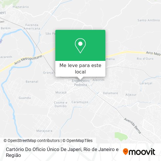 Cartório Do Ofício Único De Japeri mapa