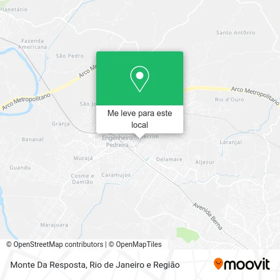 Monte Da Resposta mapa