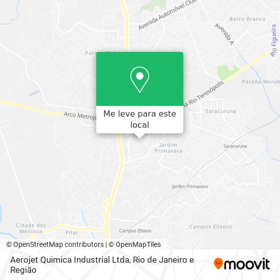Aerojet Quimica Industrial Ltda mapa