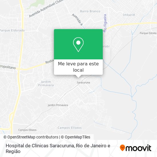 Hospital de Clínicas Saracuruna mapa