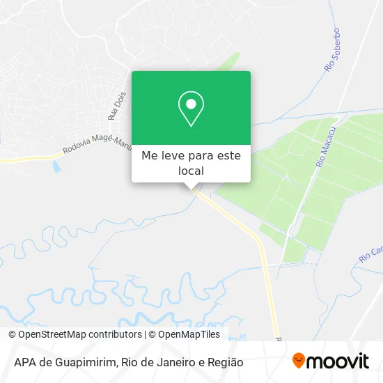 APA de Guapimirim mapa