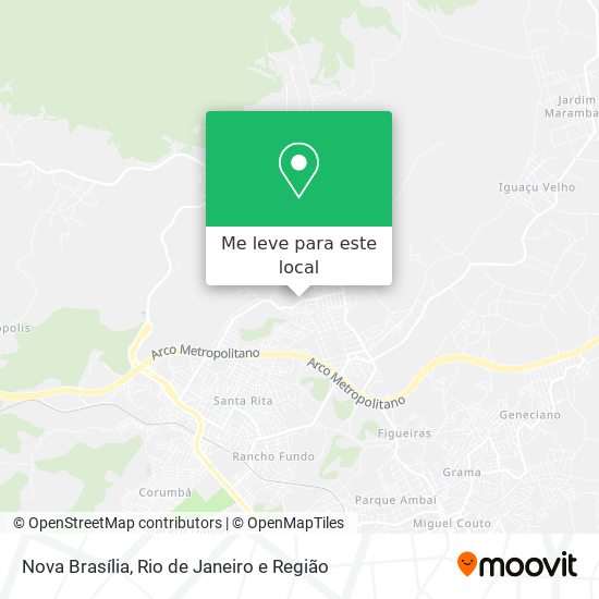 Nova Brasília mapa