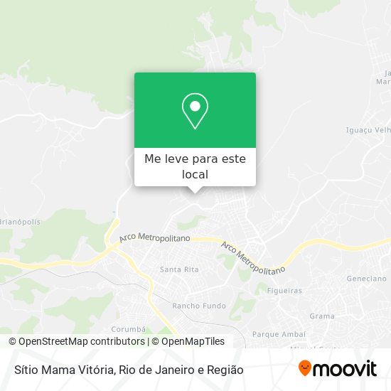 Sítio Mama Vitória mapa