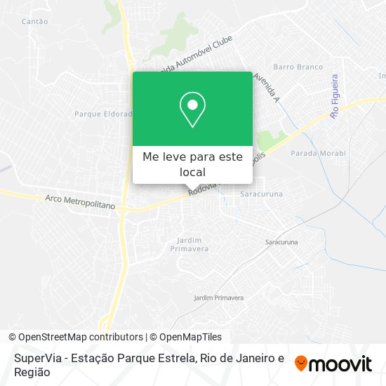 SuperVia - Estação Parque Estrela mapa