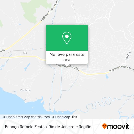 Espaço Rafaela Festas mapa