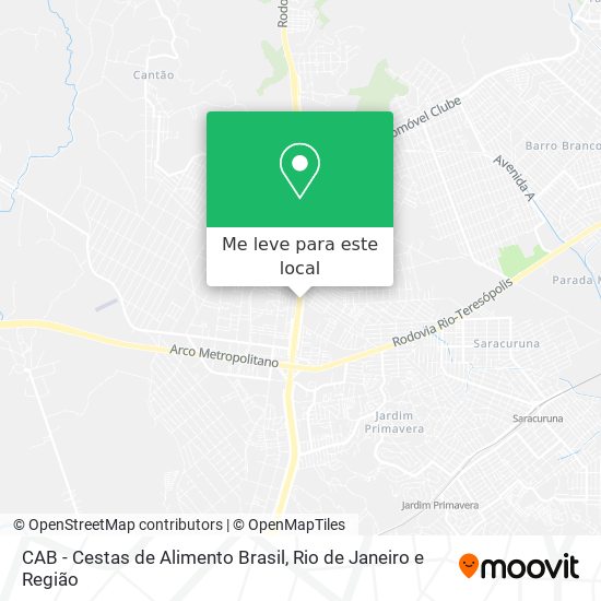 CAB - Cestas de Alimento Brasil mapa