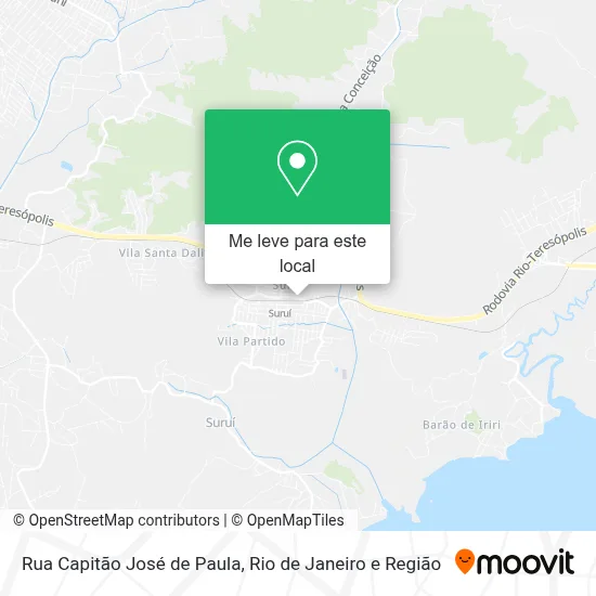 Rua Capitão José de Paula mapa