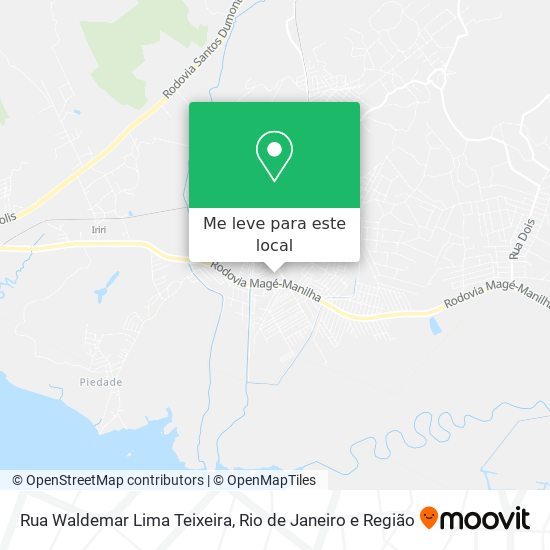 Rua Waldemar Lima Teixeira mapa