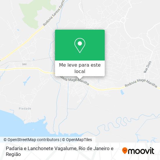 Padaria e Lanchonete Vagalume mapa