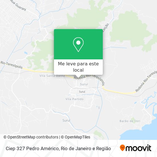 Ciep 327 Pedro Américo mapa