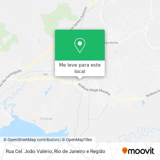 Rua Cel. João Valério mapa