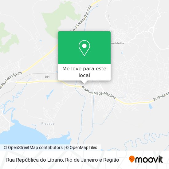 Rua República do Líbano mapa