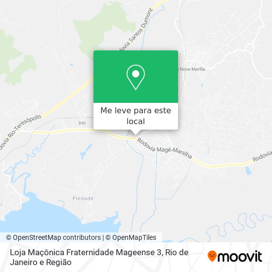 Loja Maçônica Fraternidade Mageense 3 mapa