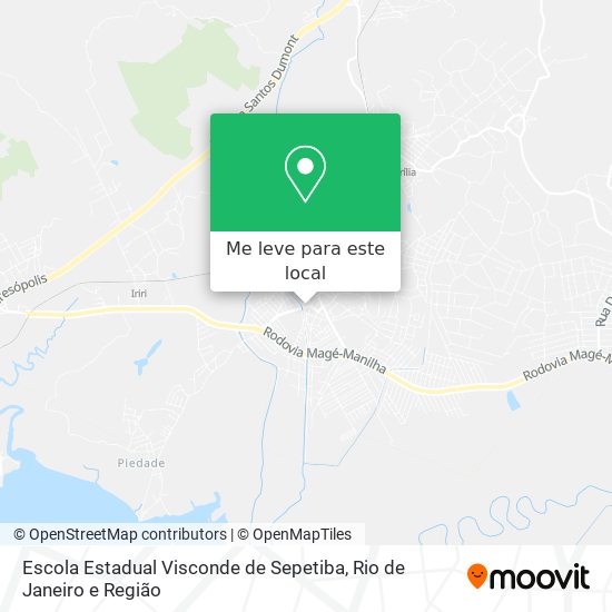 Escola Estadual Visconde de Sepetiba mapa