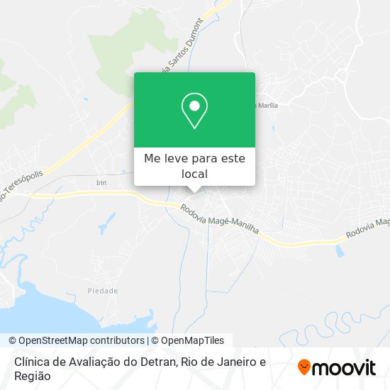 Clínica de Avaliação do Detran mapa