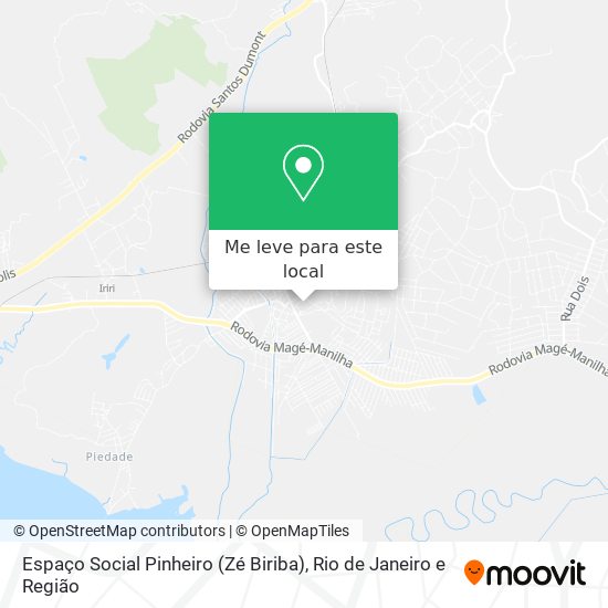 Espaço Social Pinheiro (Zé Biriba) mapa