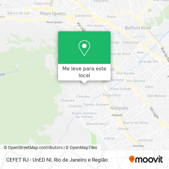 CEFET RJ - UnED NI mapa