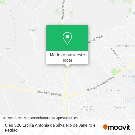Ciep 320 Ercília Antônia da Silva mapa