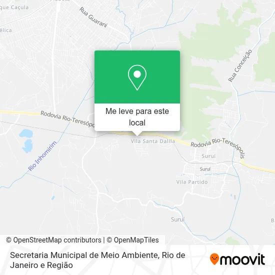 Secretaria Municipal de Meio Ambiente mapa