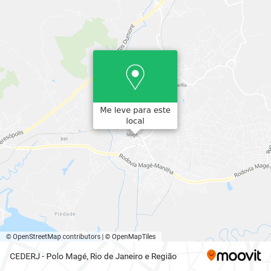 CEDERJ - Polo Magé mapa