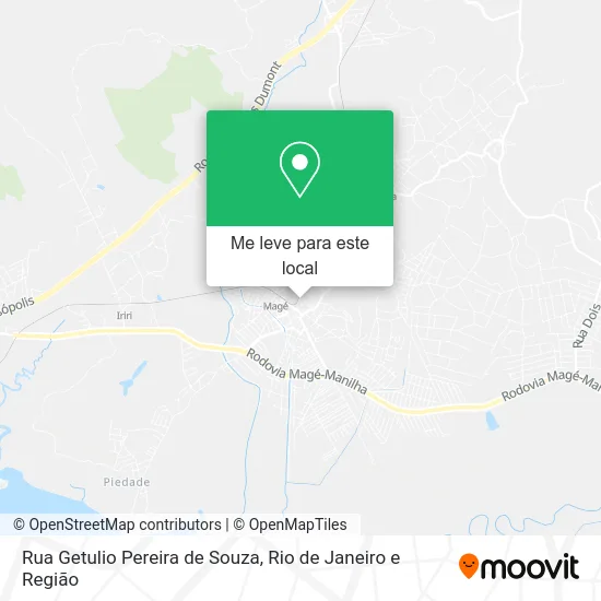 Rua Getulio Pereira de Souza mapa