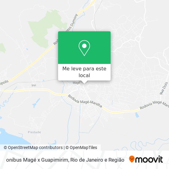 onibus Magé x Guapimirim mapa