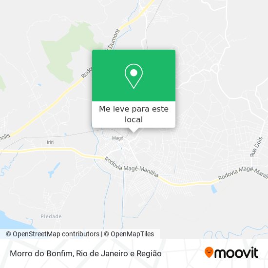 Morro do Bonfim mapa