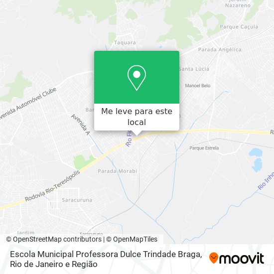 Escola Municipal Professora Dulce Trindade Braga mapa