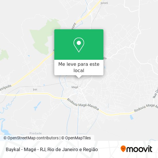 Baykal - Magé - RJ mapa