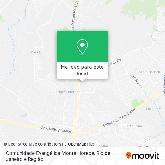 Comunidade Evangélica Monte Horebe mapa