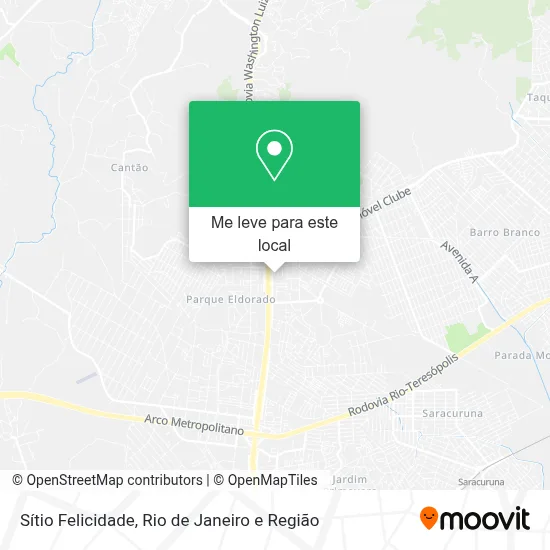 Sítio Felicidade mapa