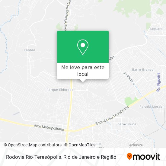 Rodovia Rio-Teresópolis mapa