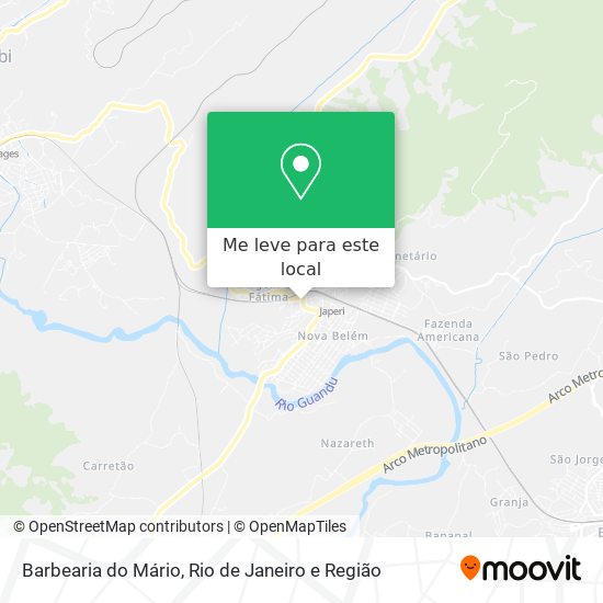 Barbearia do Mário mapa