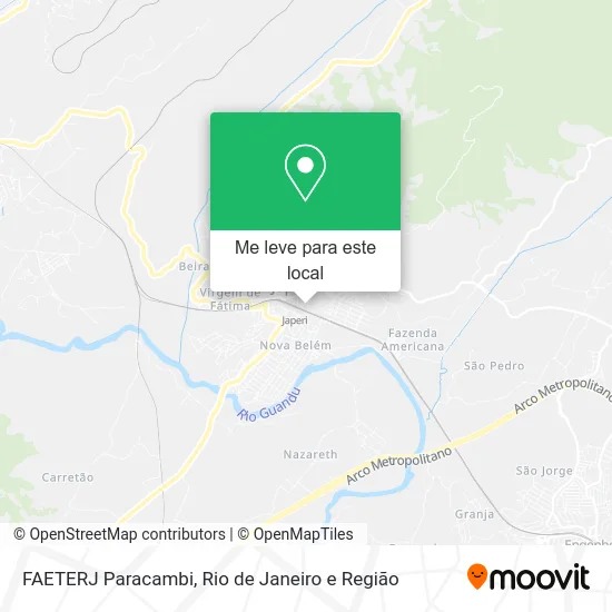 FAETERJ Paracambi mapa