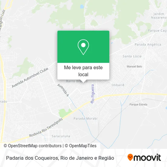 Padaria dos Coqueiros mapa