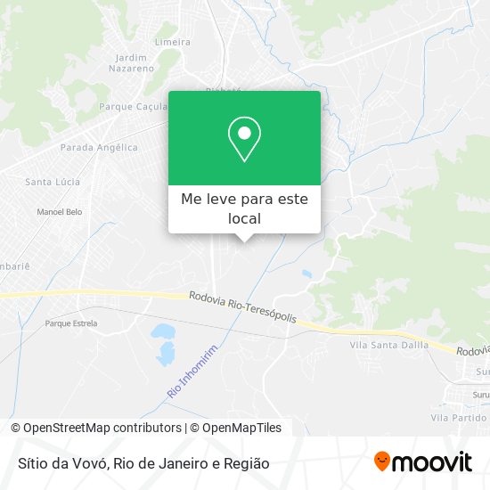 Sítio da Vovó mapa