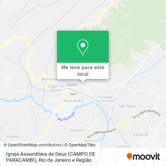 Igreja Assembleia de Deus (CAMPO DE PARACAMBI) mapa