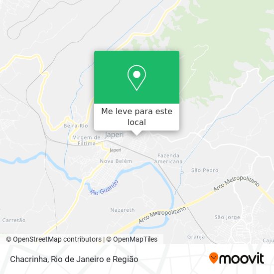 Chacrinha mapa