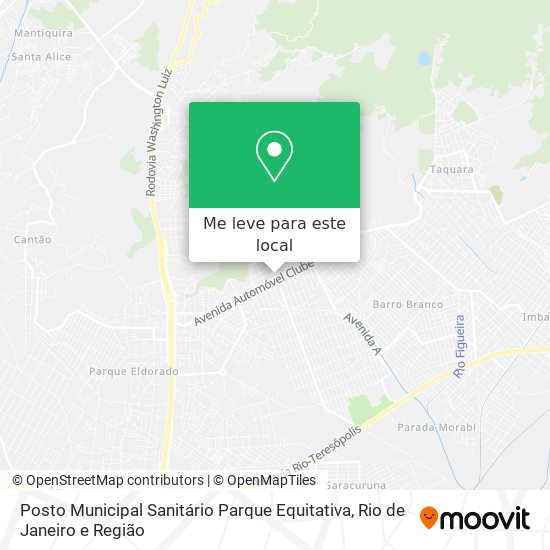Posto Municipal Sanitário Parque Equitativa mapa