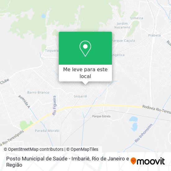 Posto Municipal de Saúde - Imbariê mapa