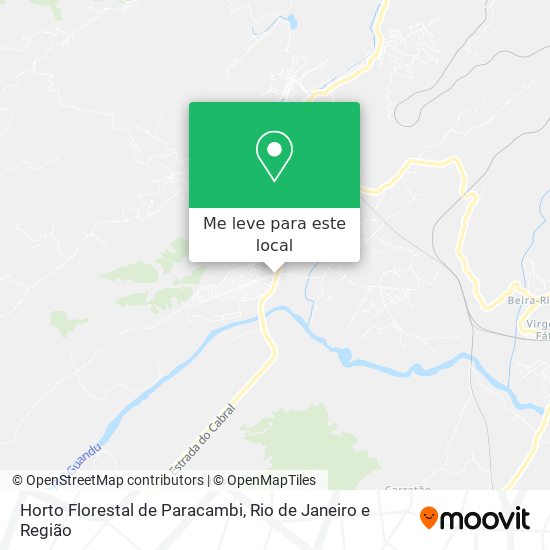 Horto Florestal de Paracambi mapa