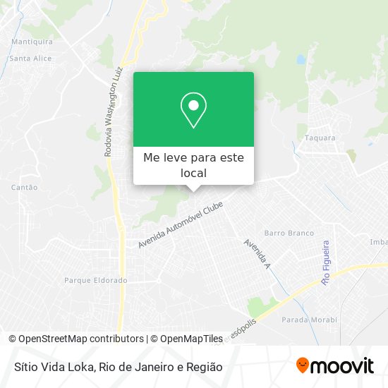 Sítio Vida Loka mapa
