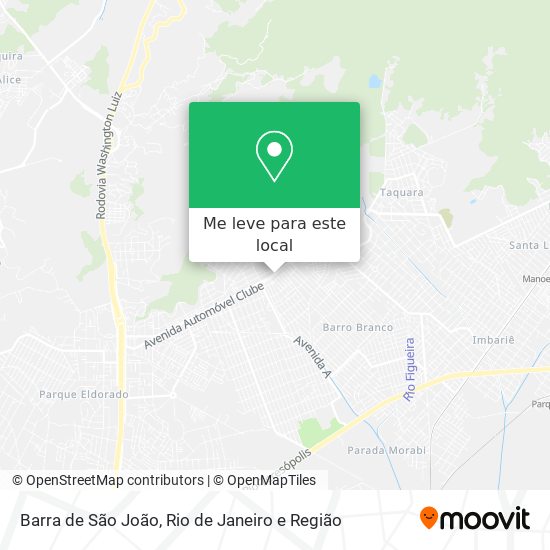 Barra de São João mapa