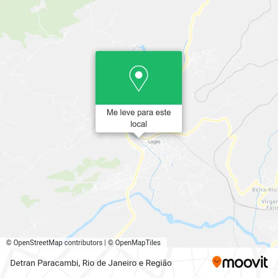 Detran Paracambi mapa
