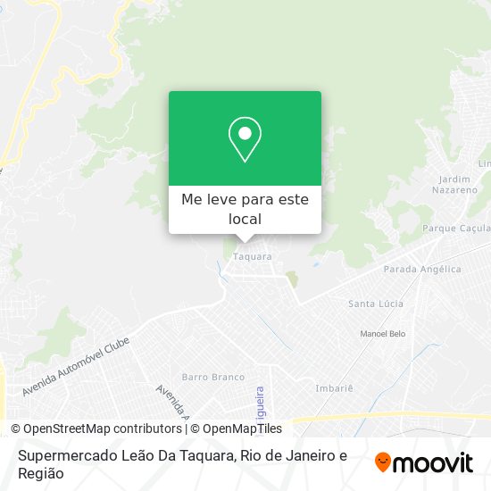 Supermercado Leão Da Taquara mapa