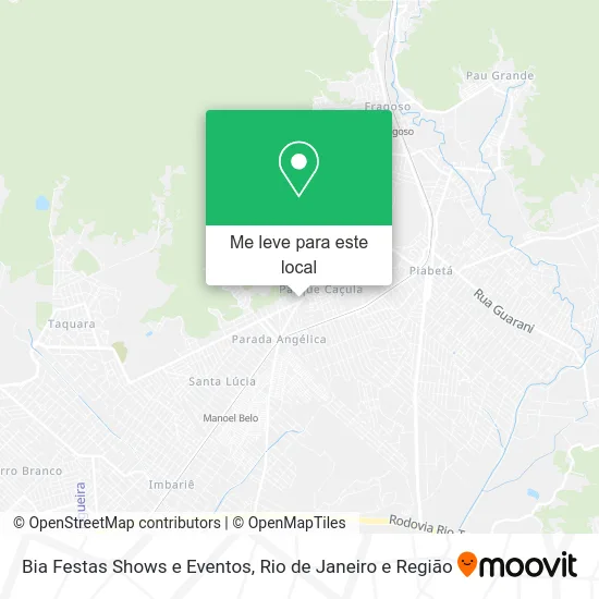 Bia Festas Shows e Eventos mapa