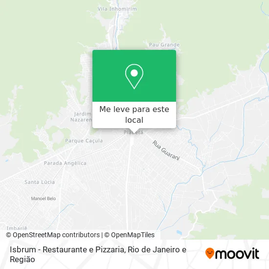 Isbrum - Restaurante e Pizzaria mapa