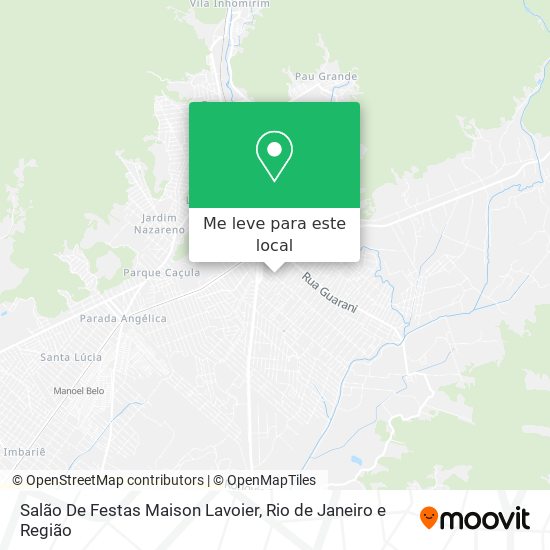 Salão De Festas Maison Lavoier mapa