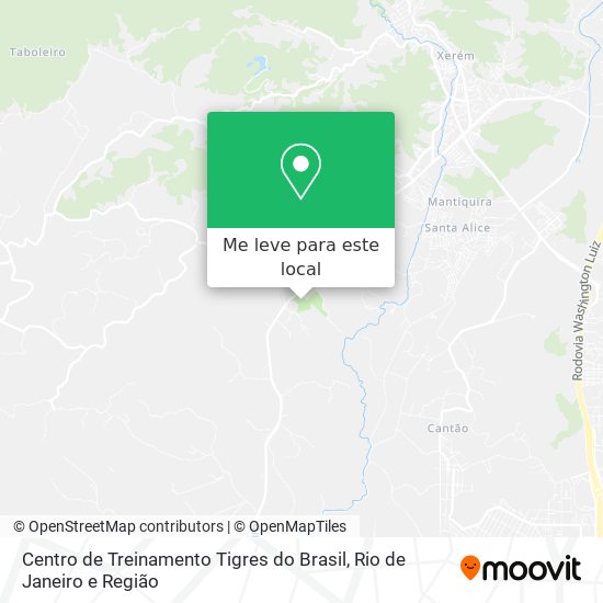 Centro de Treinamento Tigres do Brasil mapa